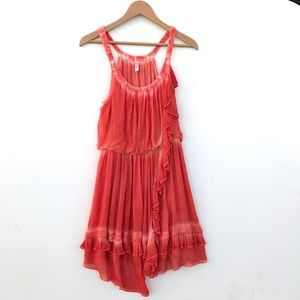 Free People Asymmetrical Layered Flowy Dress